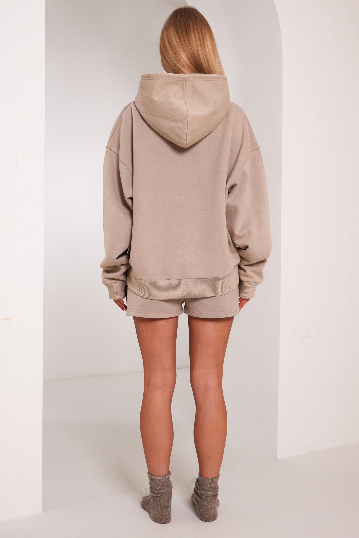 Planet Mars Hoodie in Stone