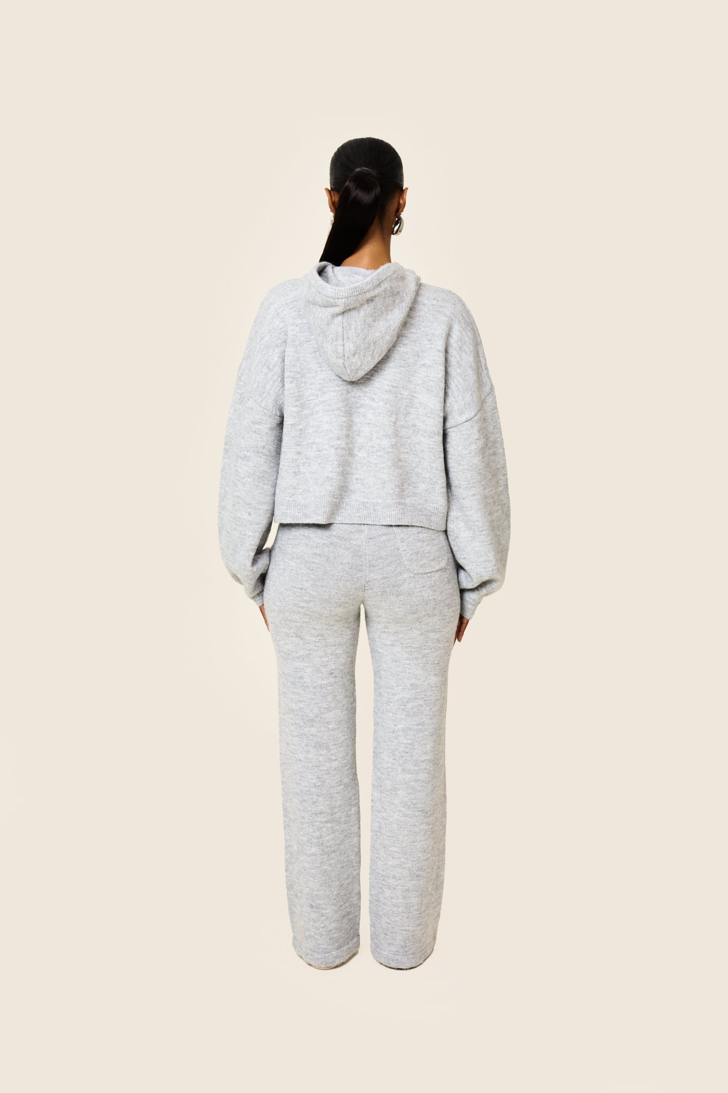 The Mars Soft Knit Hoodie in Grey