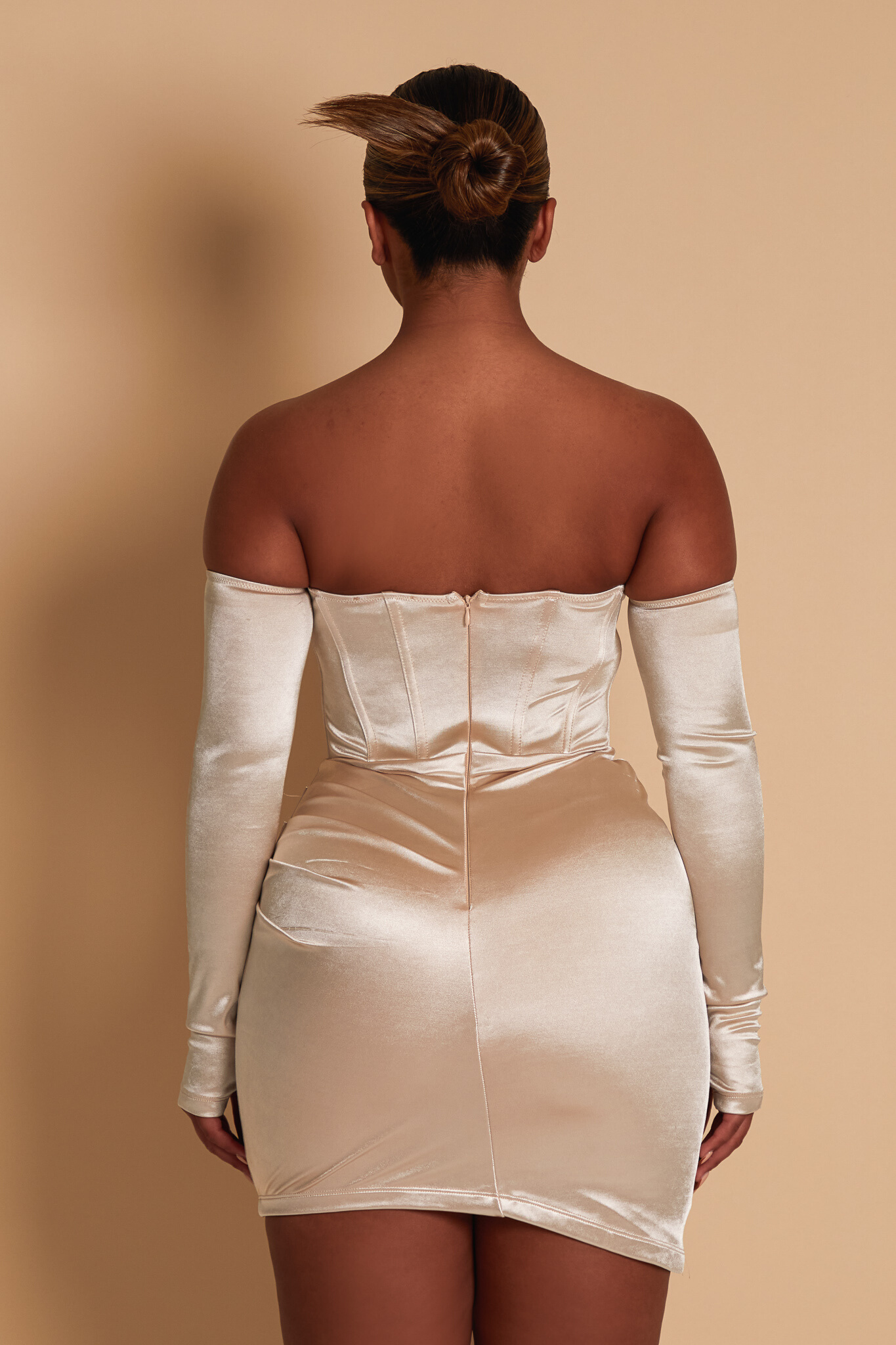 Cream Lace Cup Dress