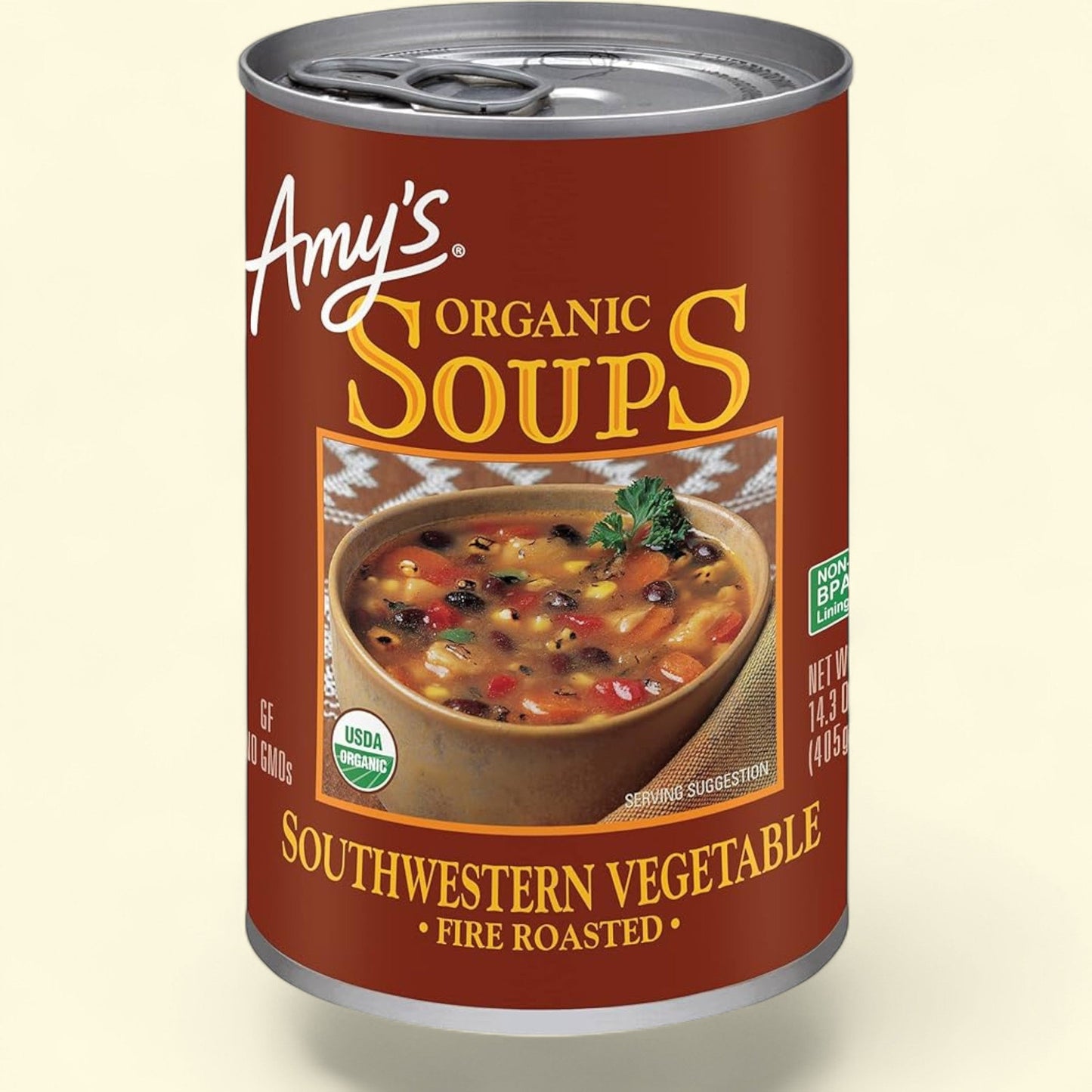 Amy's Organic Fire Roasted Southwestern Vegetable Soup, 14.3oz