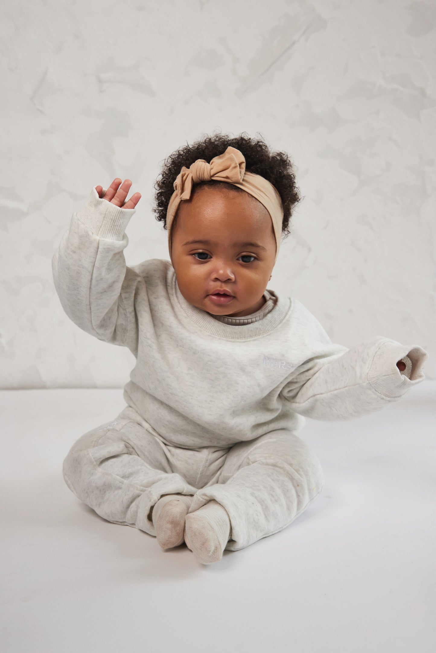 The Kids Essentials Sweater in Marl Grey