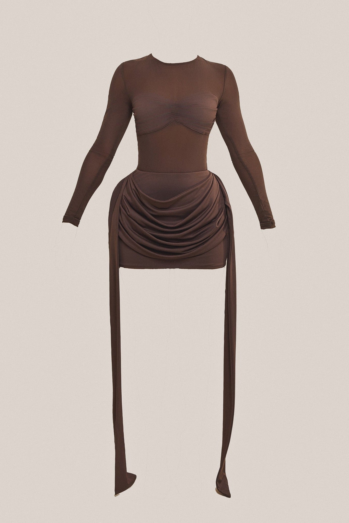 The Yara Bodysuit in Brown