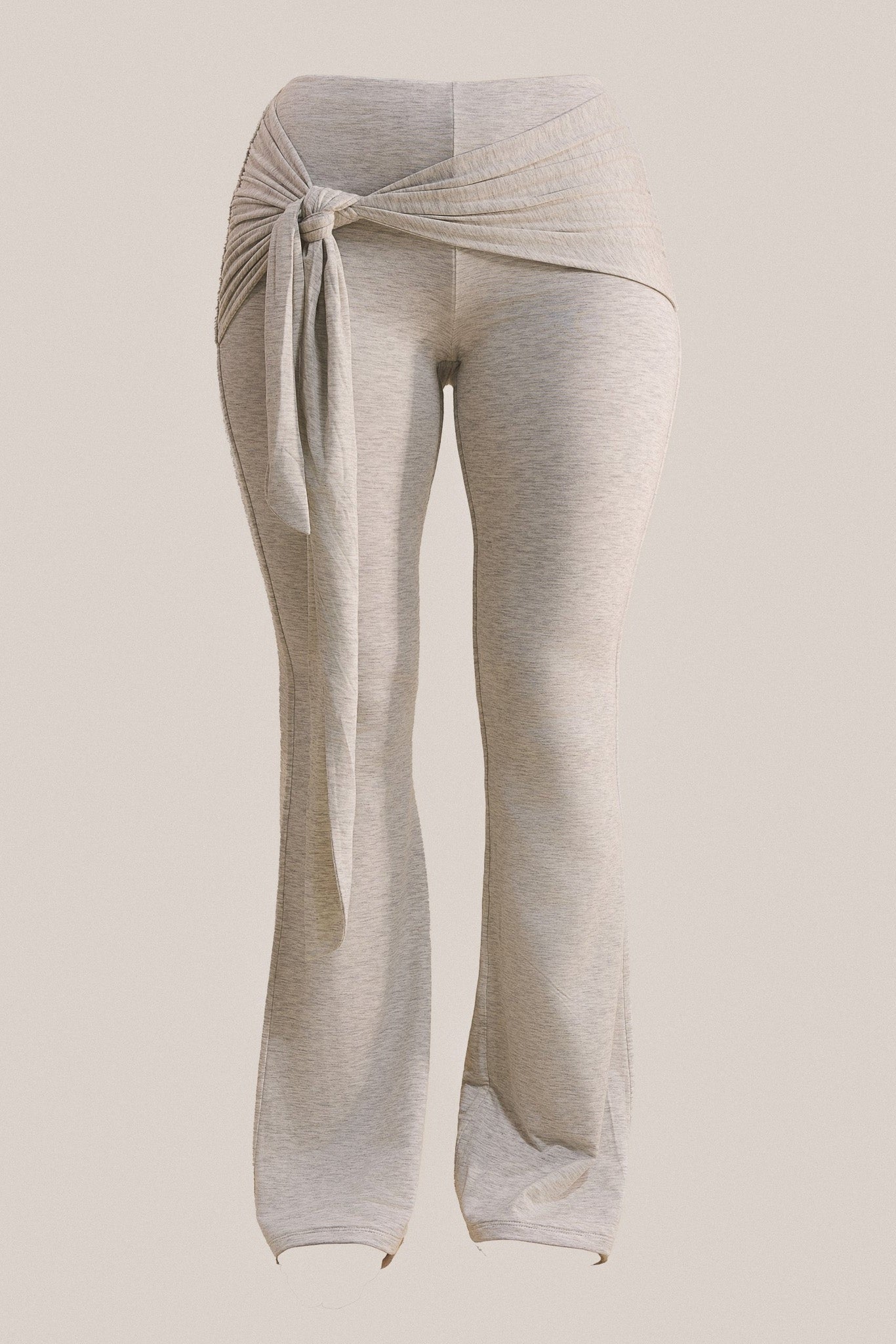 The Tie Trouser in Grey Marl