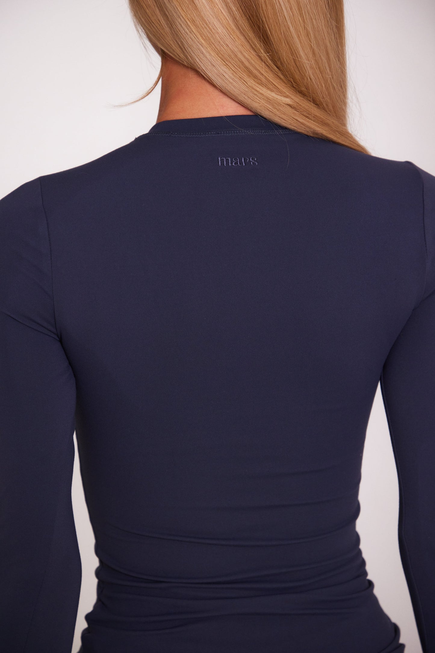 The Sculpt Long Sleeve Tee in Navy