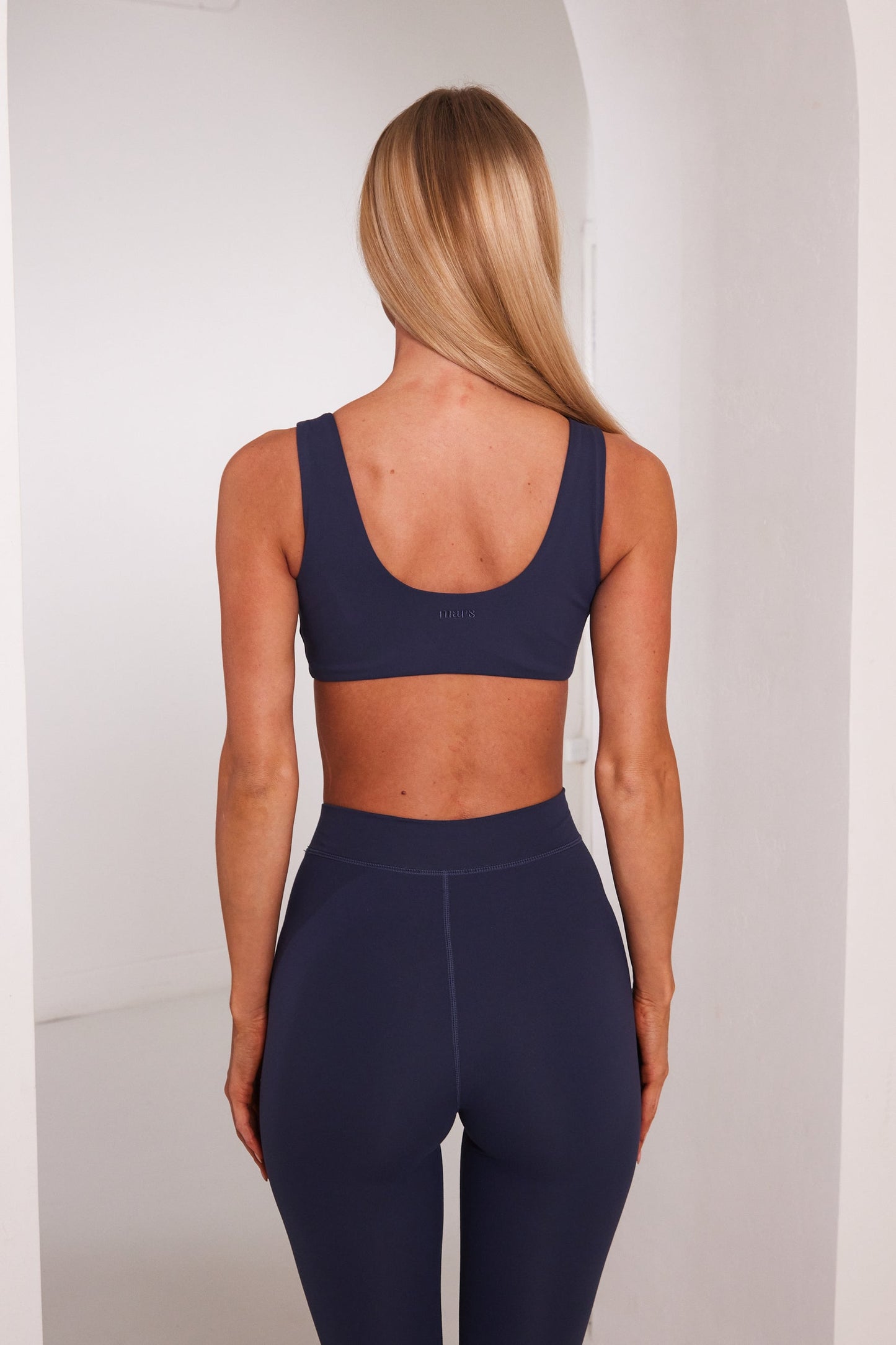 The Scoop Neck Sculpt Bralet in Navy