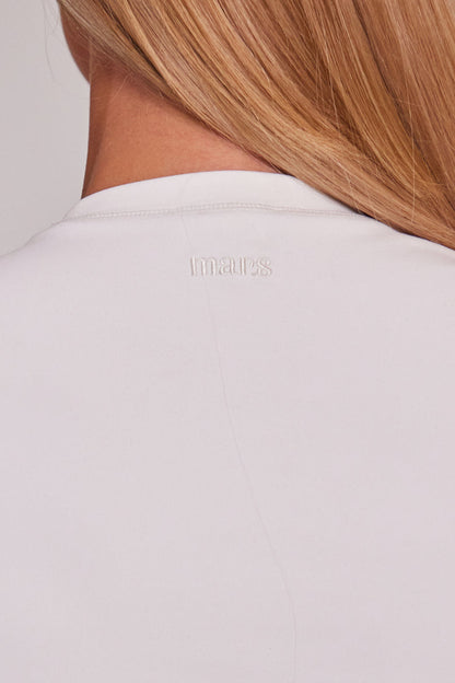 The Sculpt Long Sleeve Tee in White