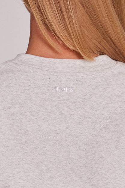 The Short Sleeve Oversized Tee in Light Grey