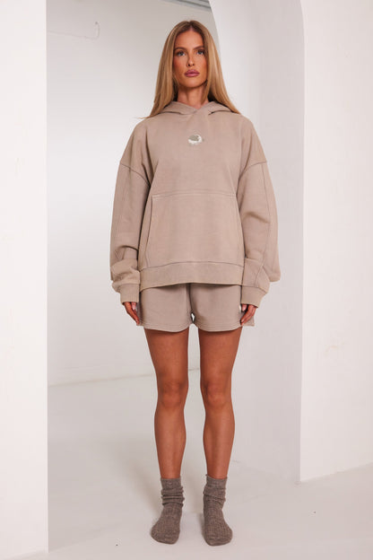 Planet Mars Hoodie in Stone