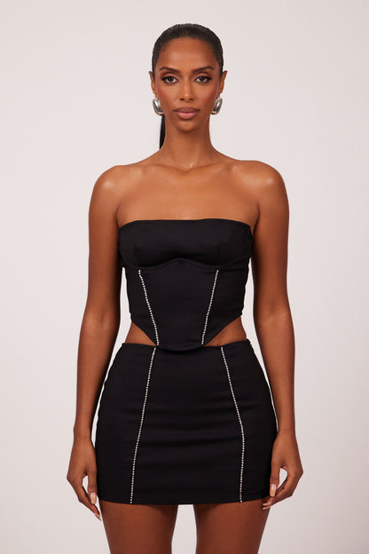 The Diamond Seam Set in Black