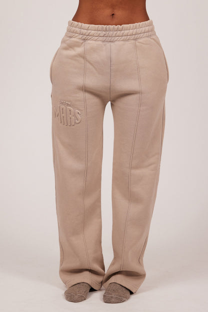 The Embossed Straight Leg Joggers in Stone