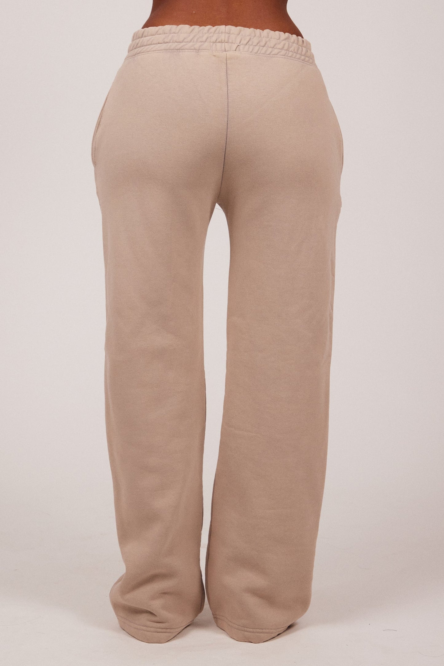 The Embossed Straight Leg Joggers in Stone