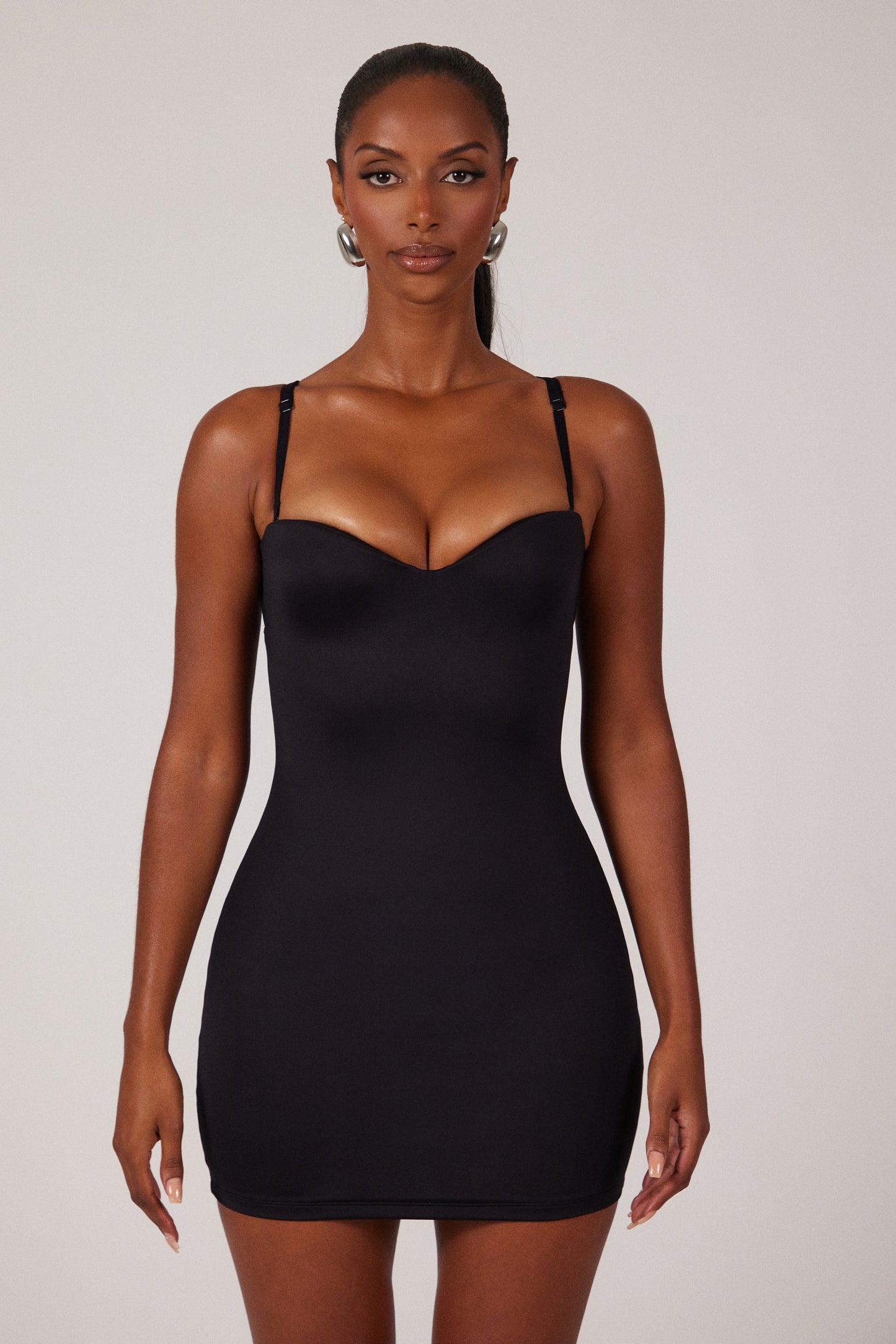 The Sculpt Mini Dress in Black