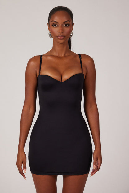 The Sculpt Mini Dress in Black