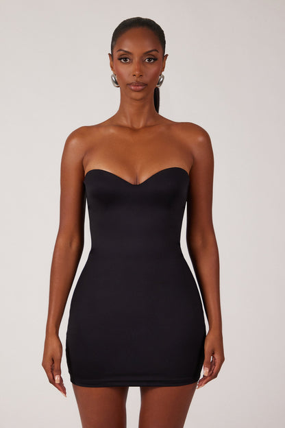 The Sculpt Mini Dress in Black