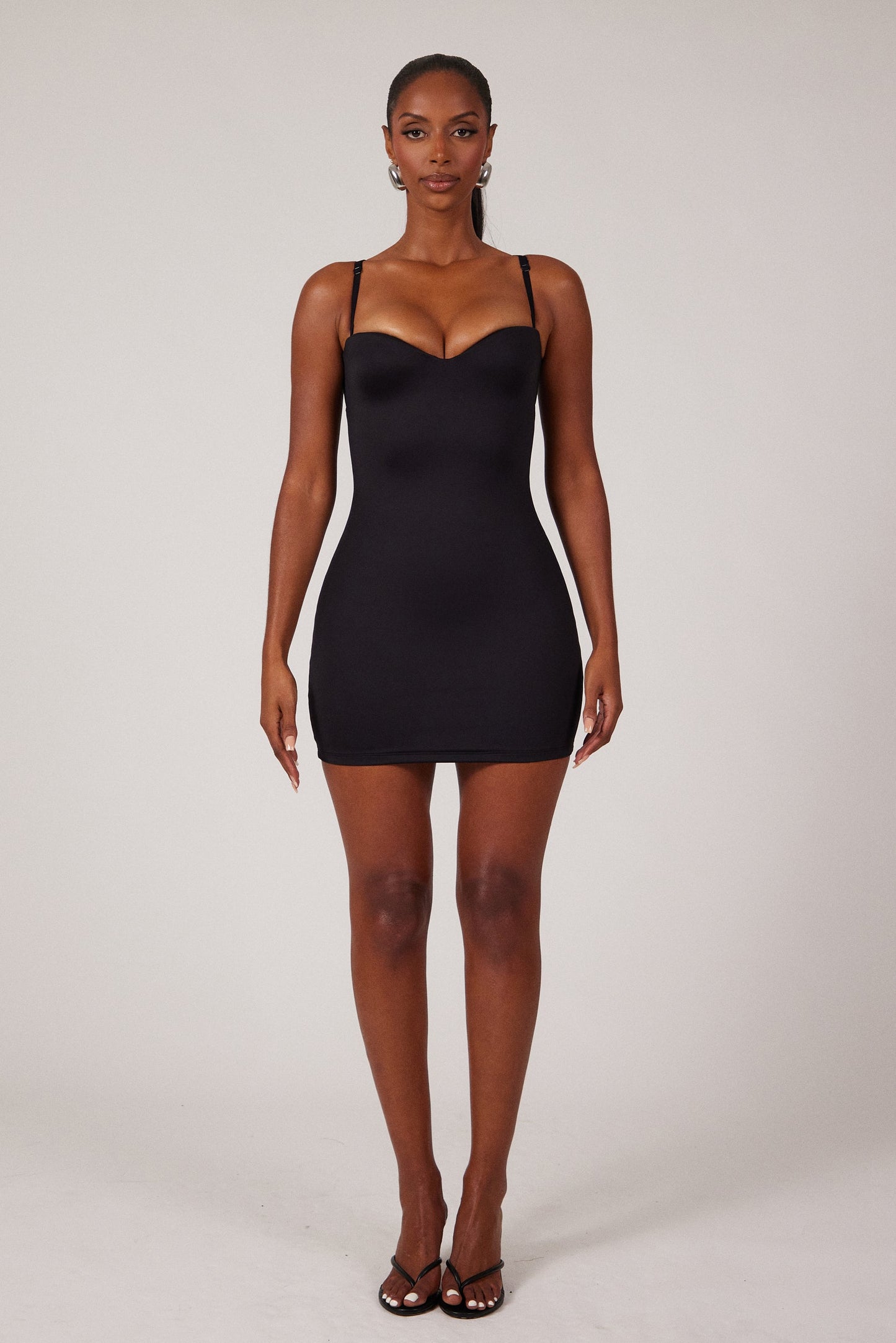 The Sculpt Mini Dress in Black