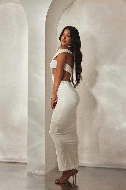 The Lena Maxi in Off White