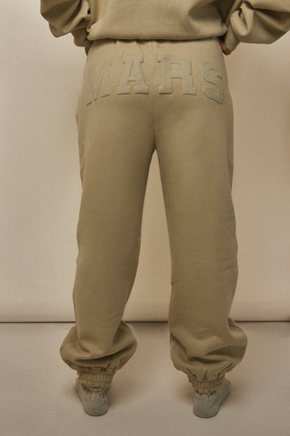 The Graphic Varsity Cuffed Joggers in Stone