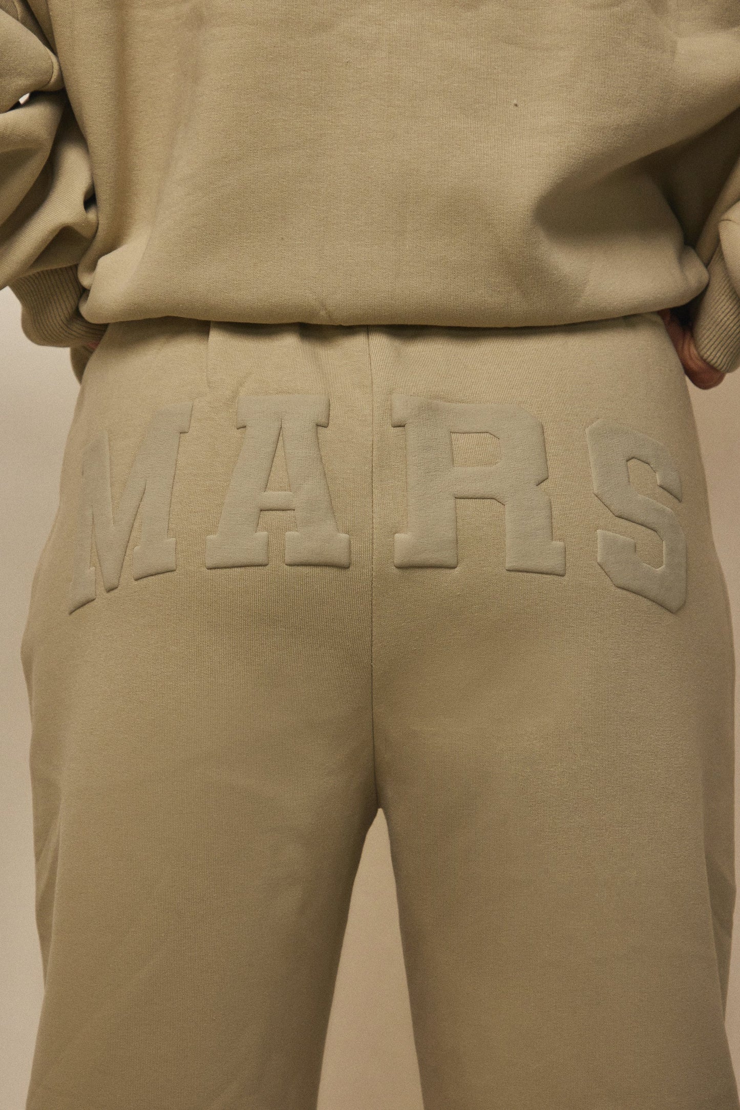 The Graphic Varsity Cuffed Joggers in Stone