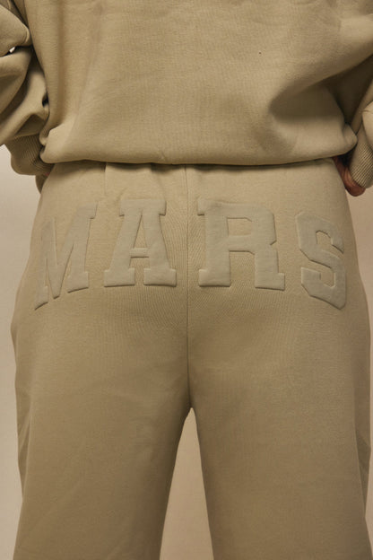 The Graphic Varsity Cuffed Joggers in Stone