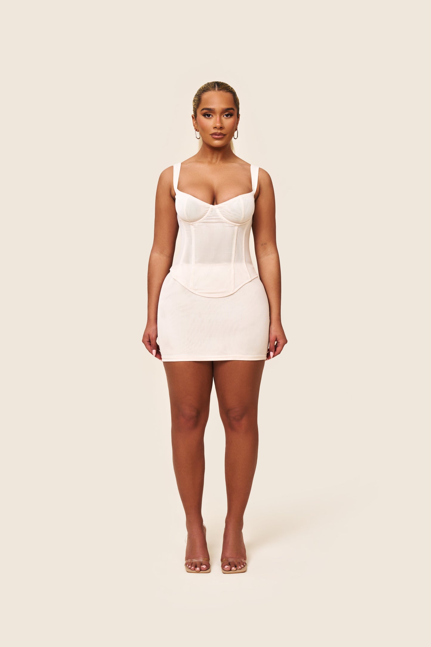 The Cinched Set in Cream