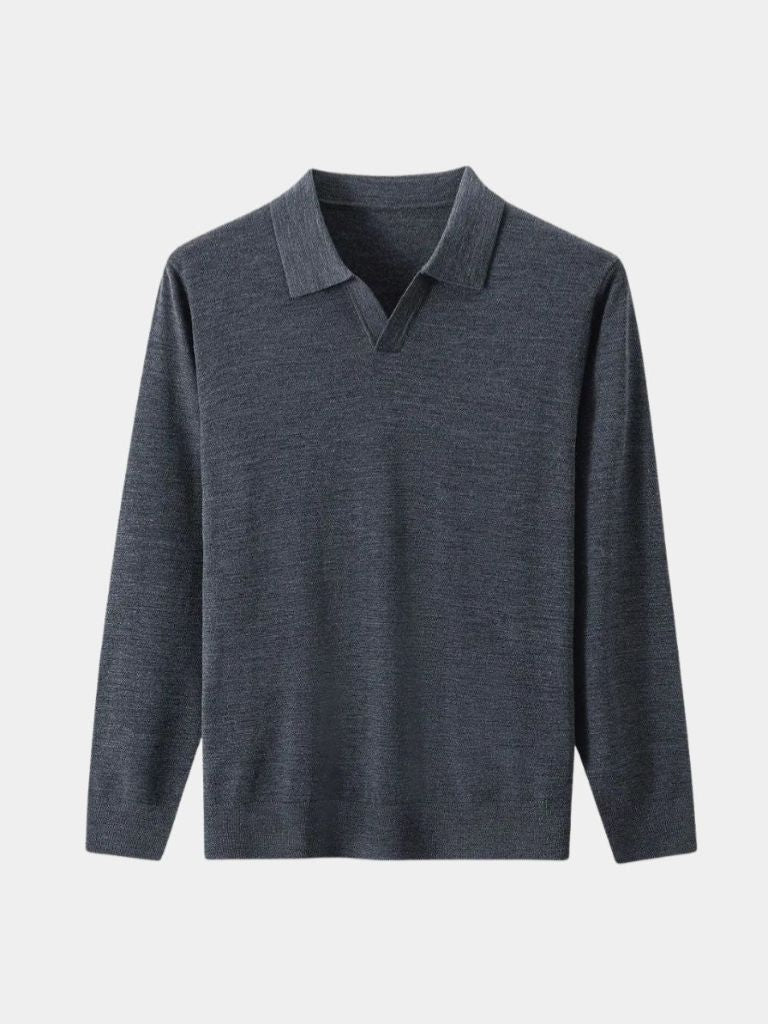100-wool-knit-v-neck-turndown-pullover-sweater-cross-crown