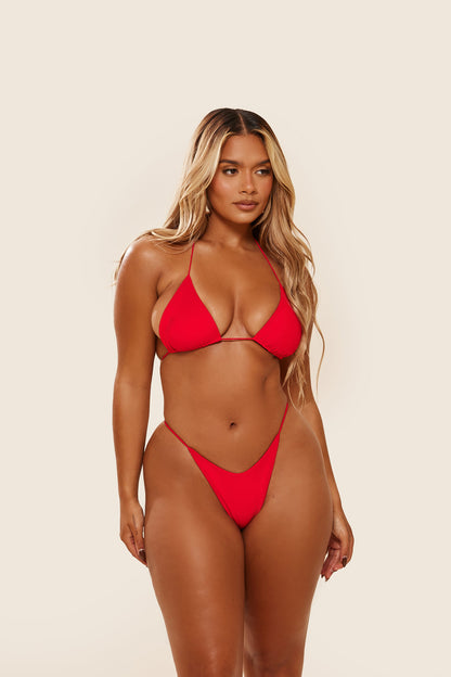 The Teeny Bikini in Red