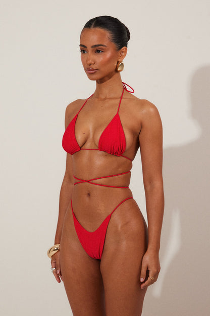 The Teeny Bikini in Red