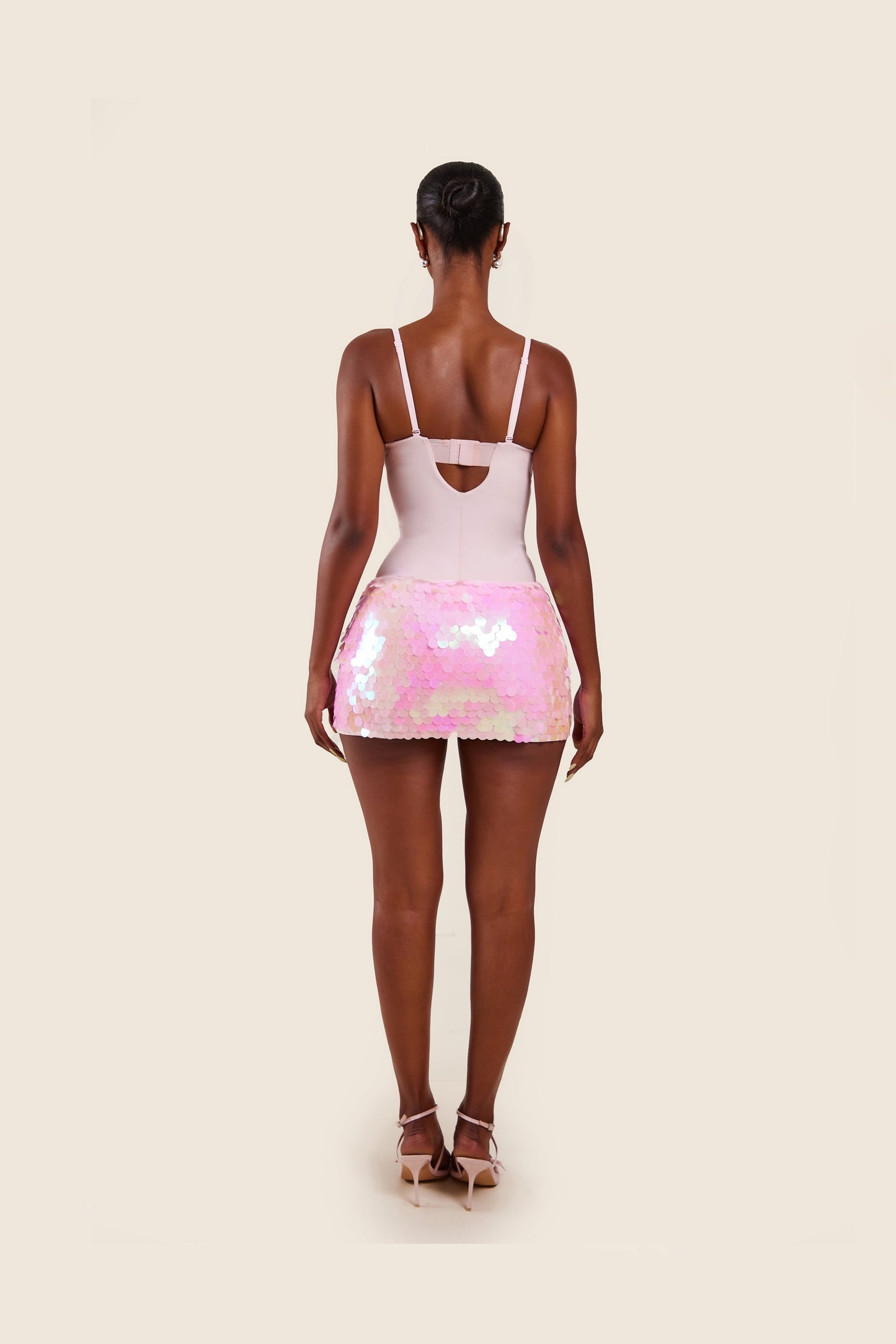 The Sculpt Bodysuit in Baby Pink