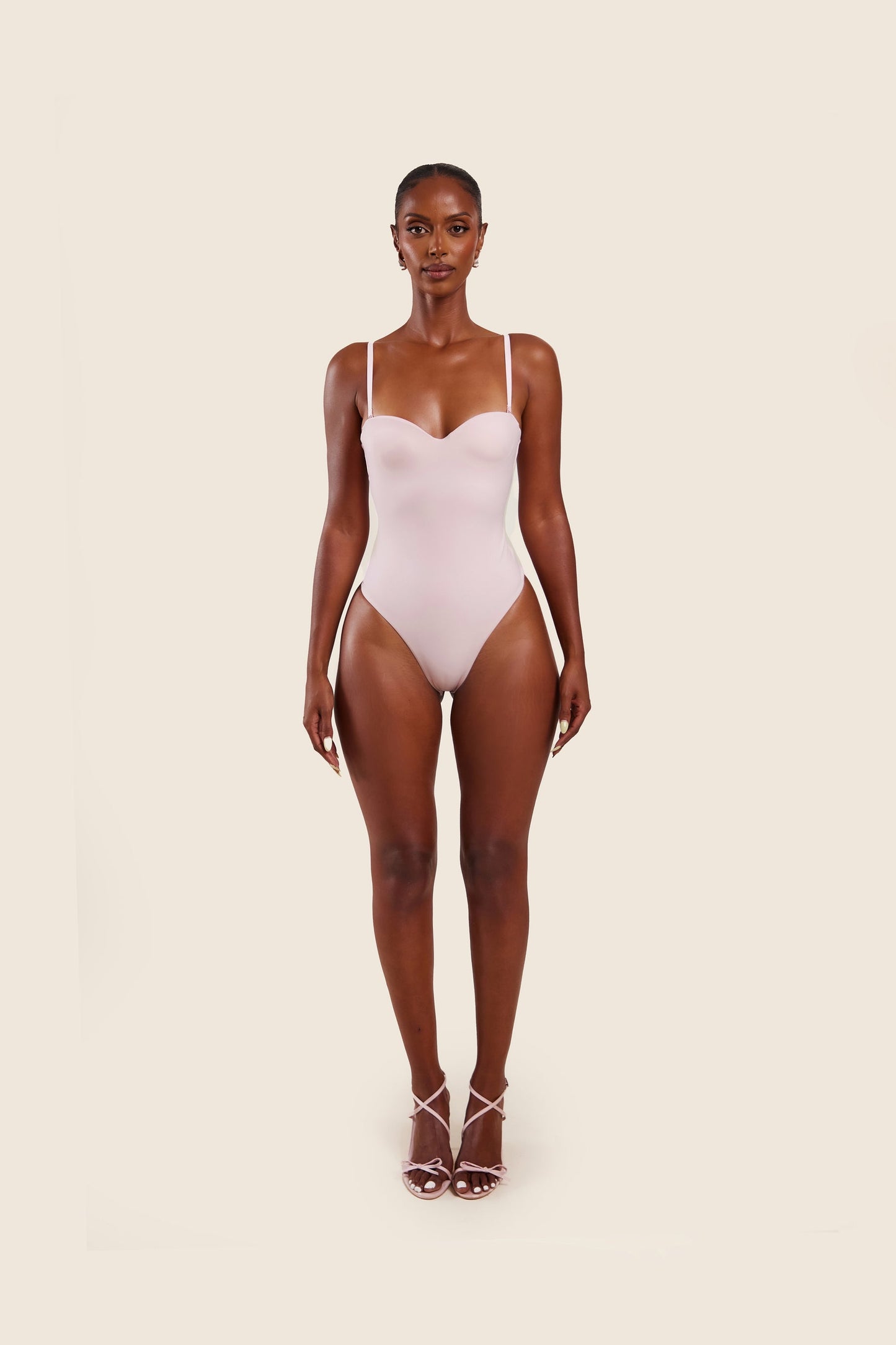 The Sculpt Bodysuit in Baby Pink