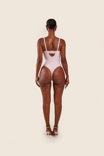 The Sculpt Bodysuit in Baby Pink