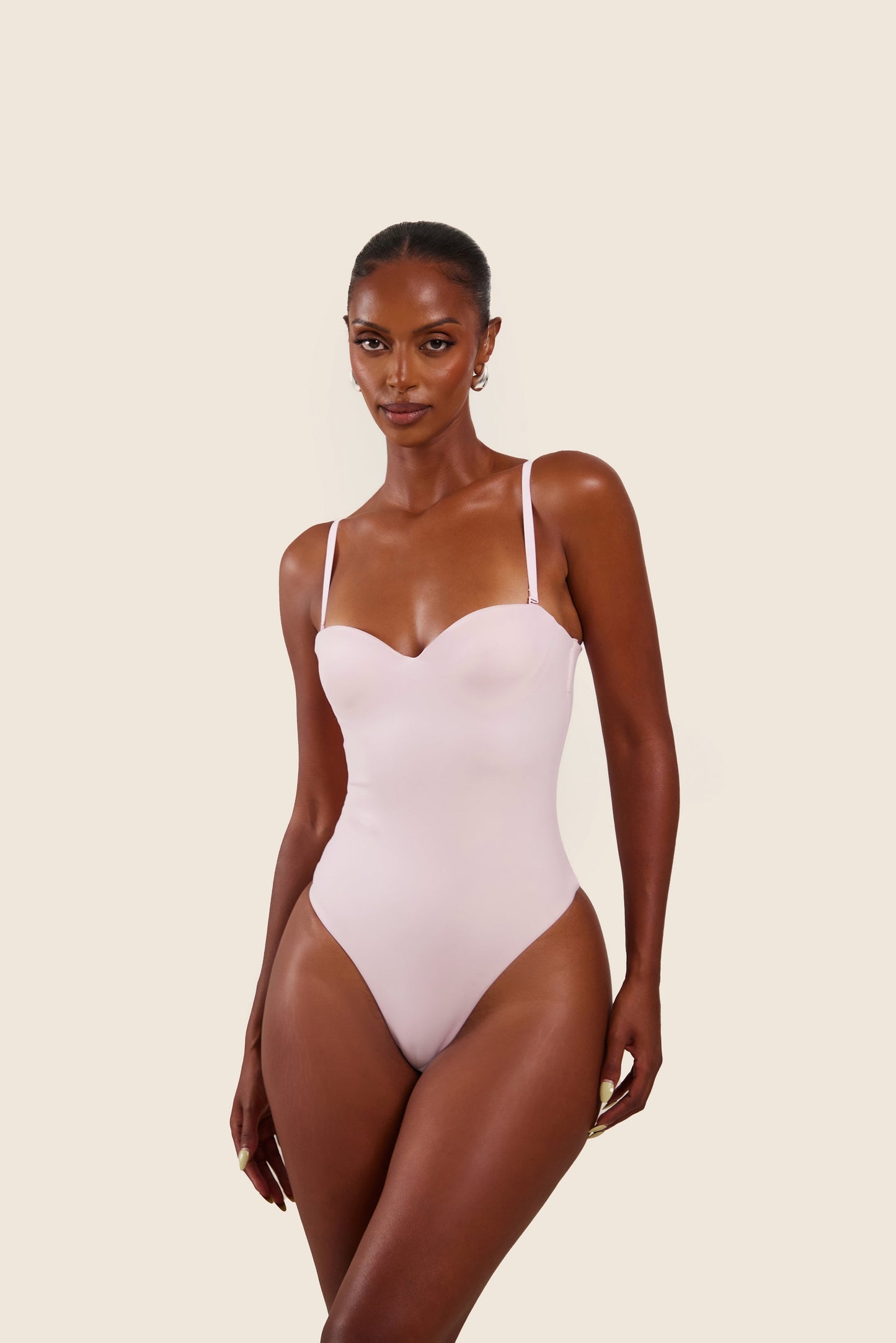 The Sculpt Bodysuit in Baby Pink