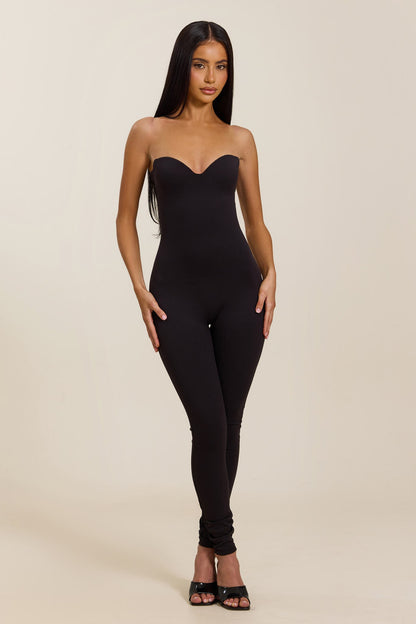 The Sculpt Jumpsuit in Black