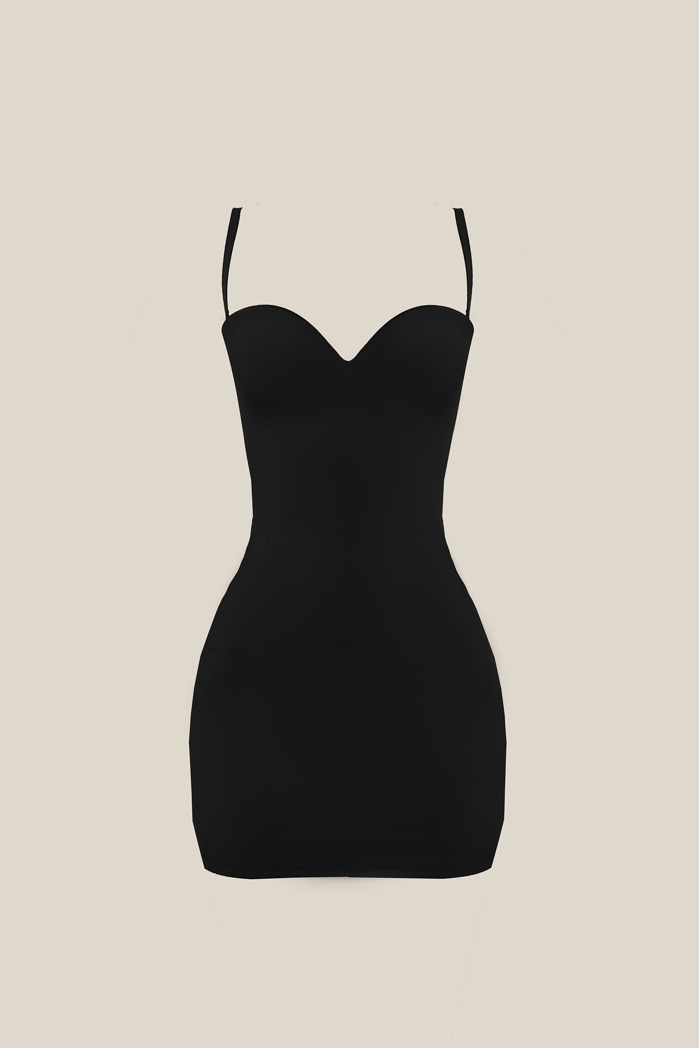 The Sculpt Mini Dress in Black