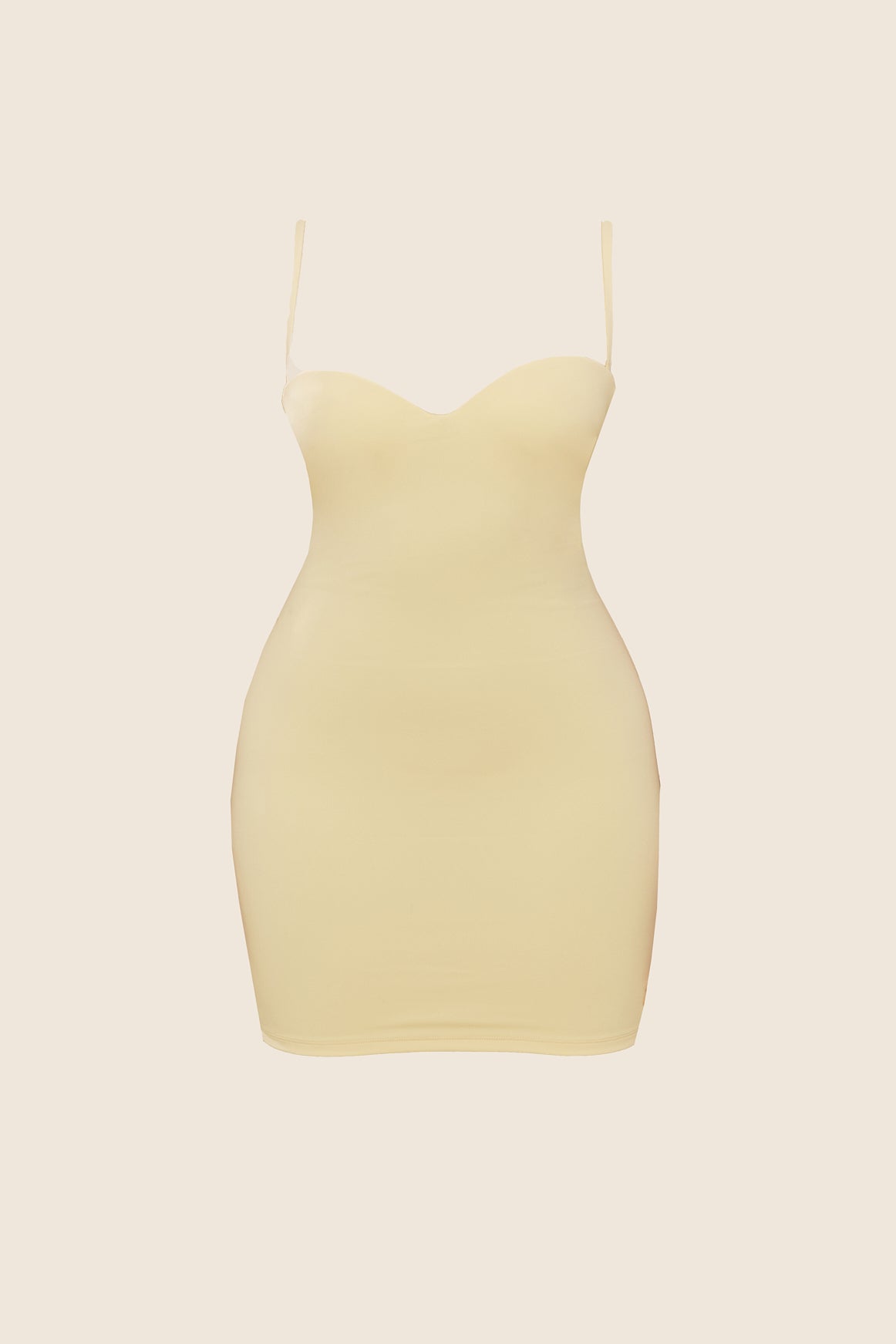 The Sculpt Mini Dress in Yellow