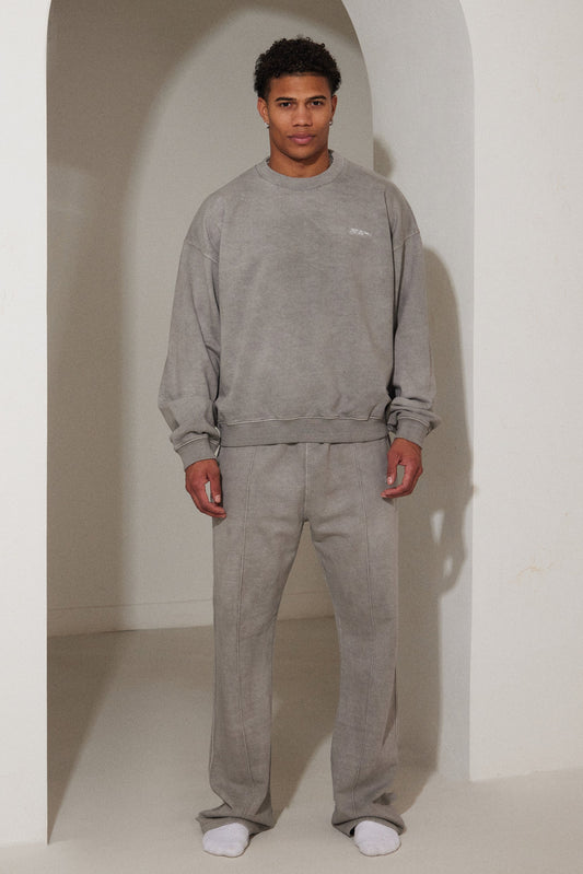 Unisex Sweatshirt in Grey Wash