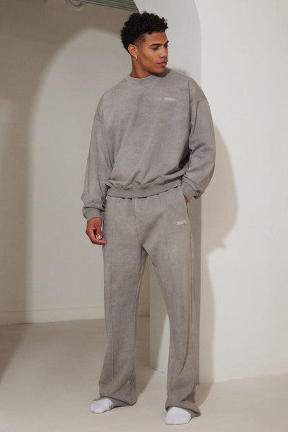 Unisex Sweatshirt in Grey Wash