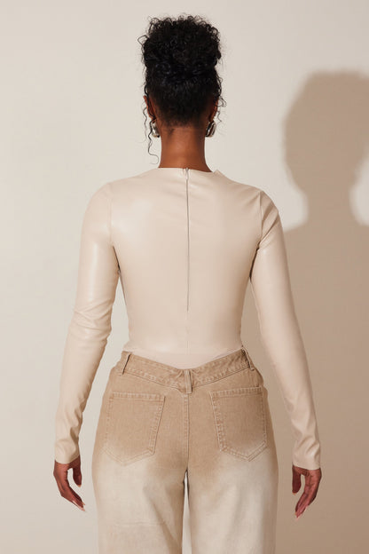 The Rumer Bodysuit in Cream