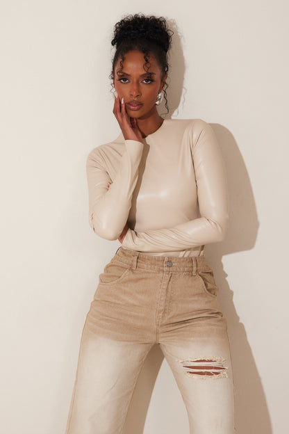 The Rumer Bodysuit in Cream