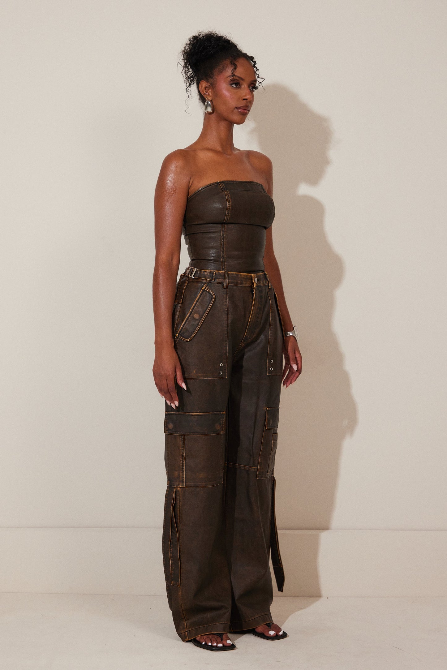 The Zeda Cargos in Brown Wash