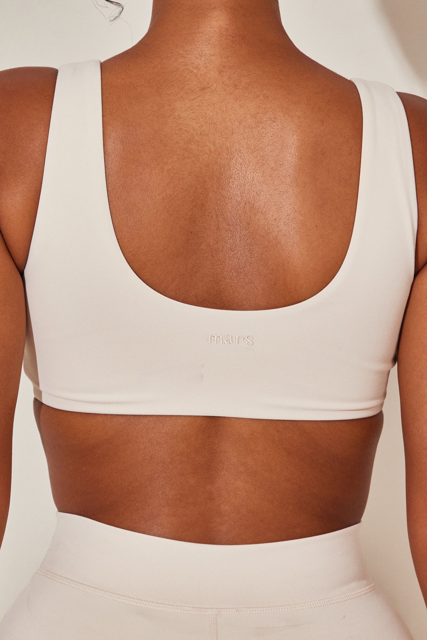 The Scoop Neck Sculpt Bralet in Stone