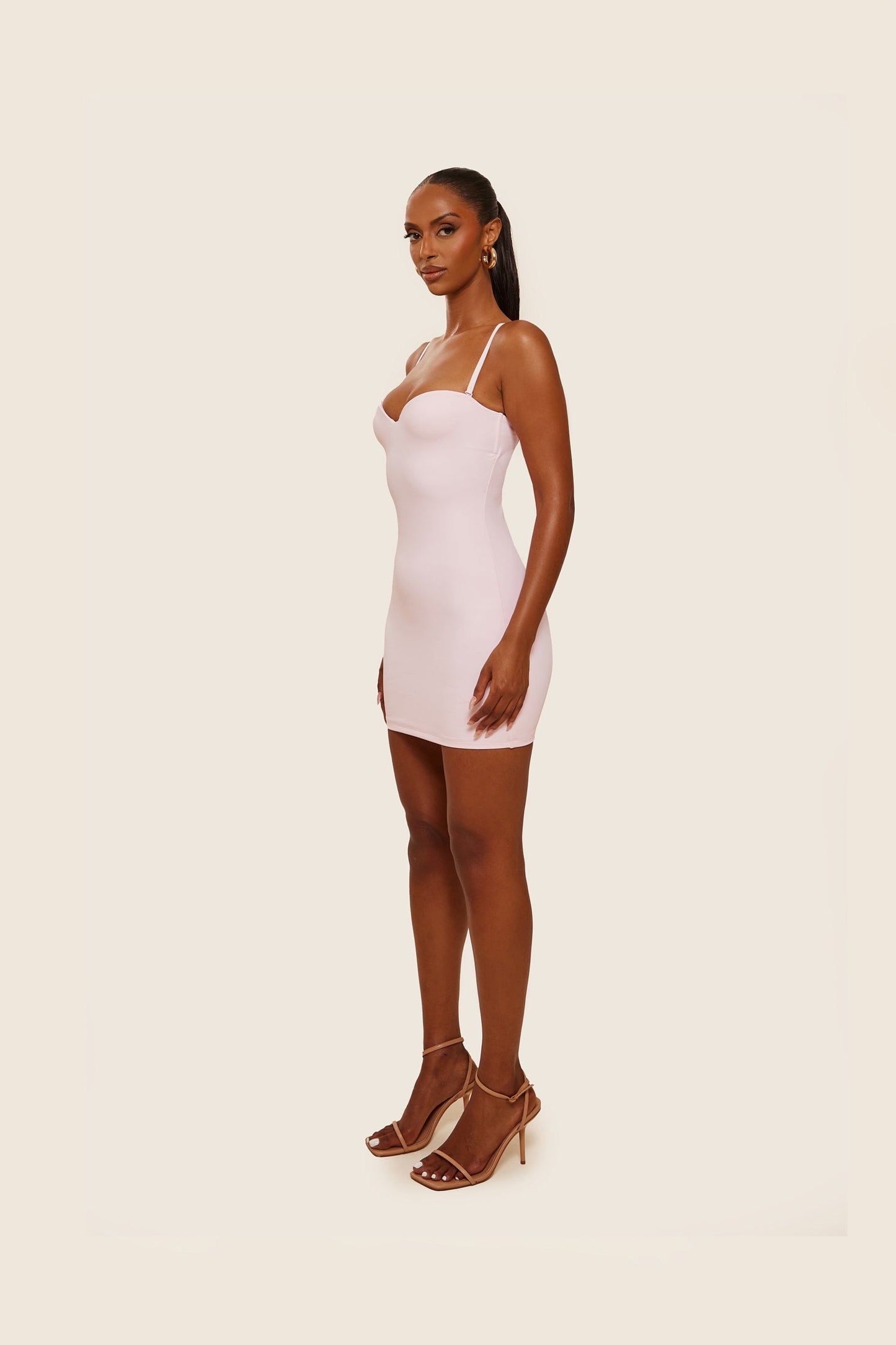 The Sculpt Mini Dress in Pink