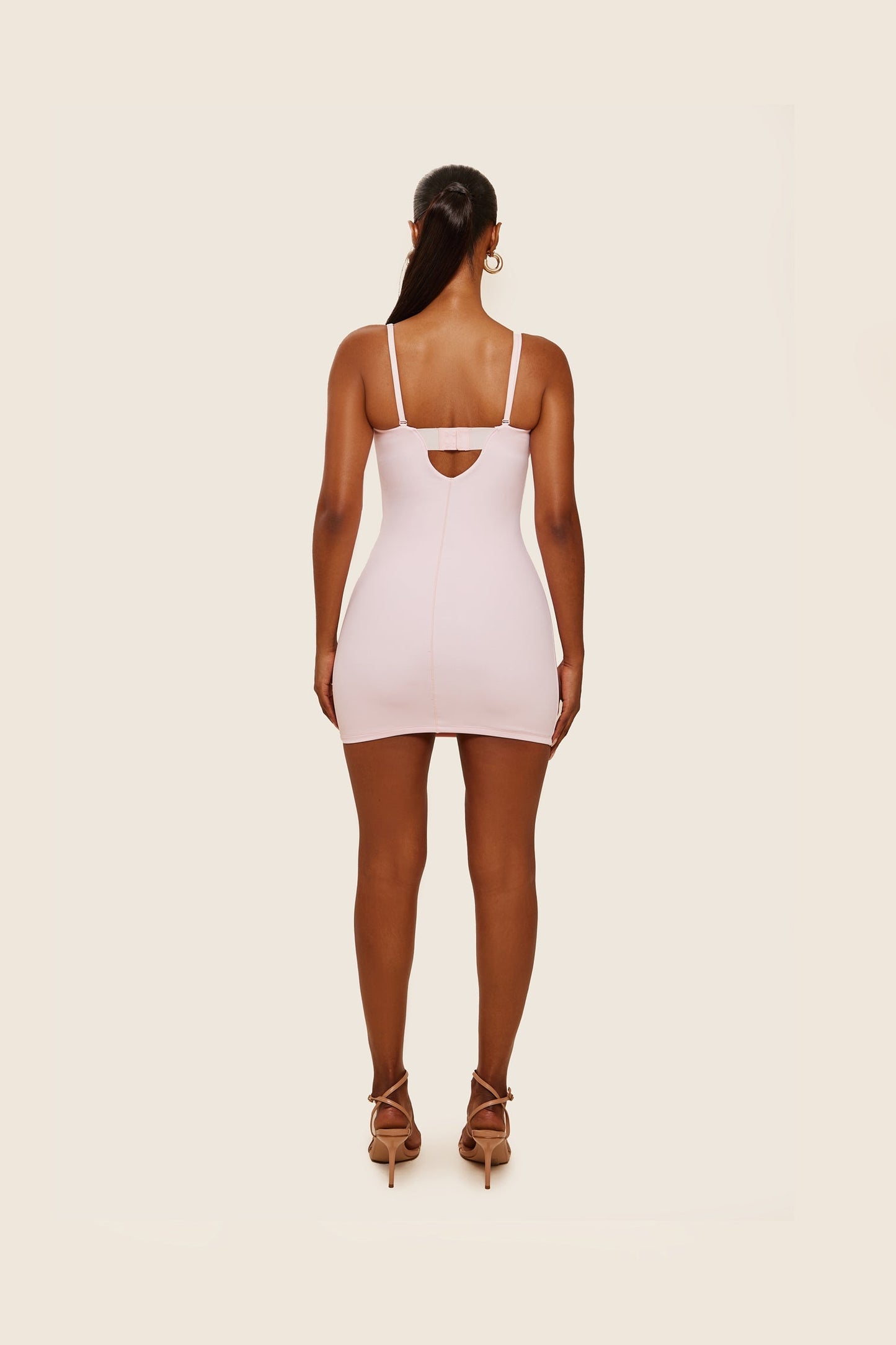 The Sculpt Mini Dress in Pink