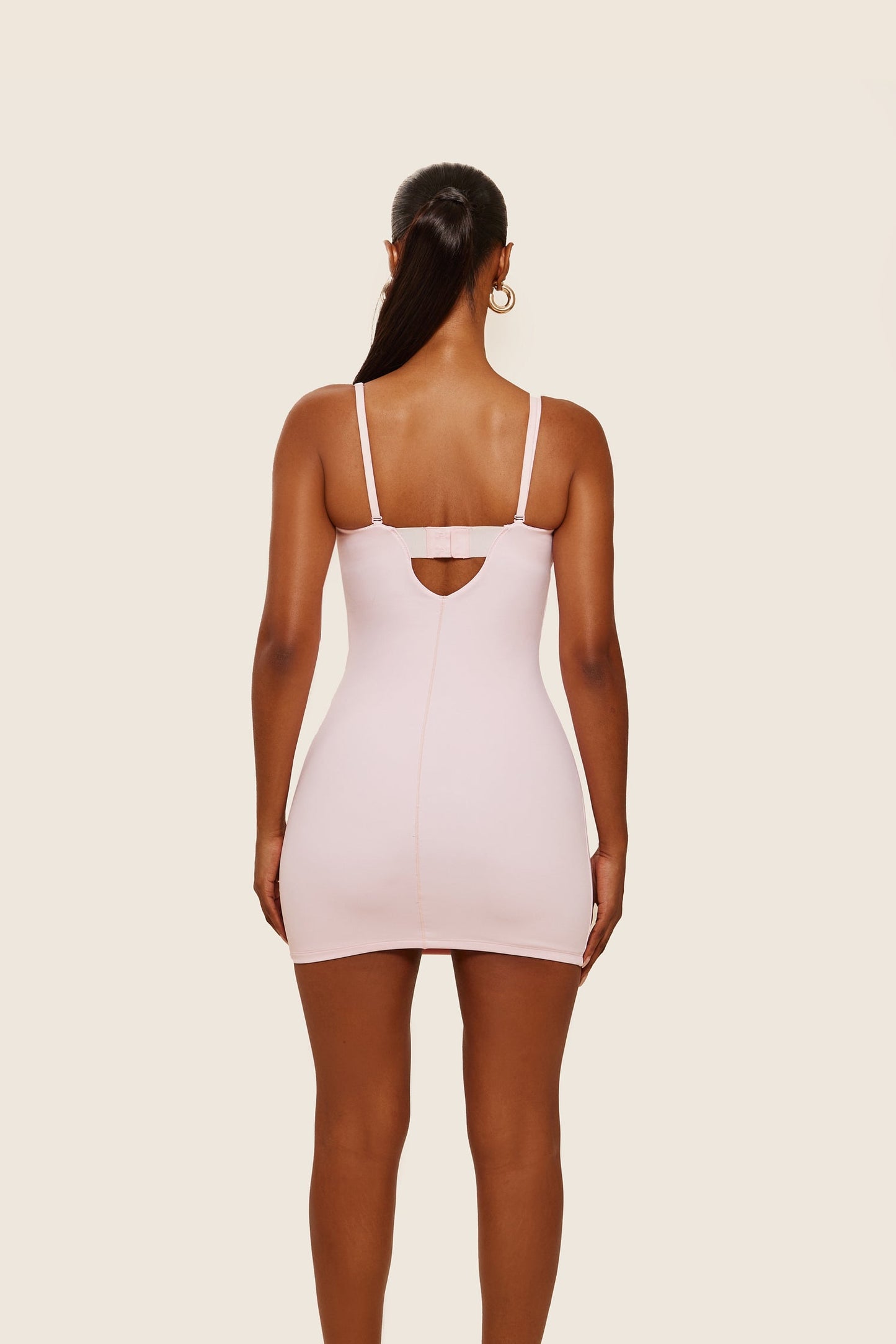 The Sculpt Mini Dress in Pink