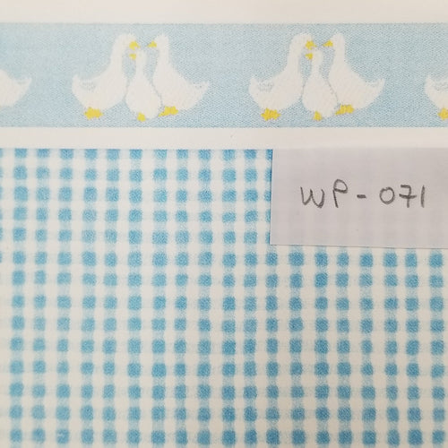 Blue Squares with Ducks Border by New Creations