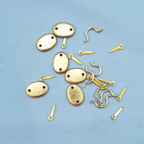 Hepplewhite Drawer Pull with Mobile Bail - Set of 6 - Brass - 1/12 Scale Miniature