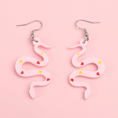 Love And Good Fortune Snake Earrings