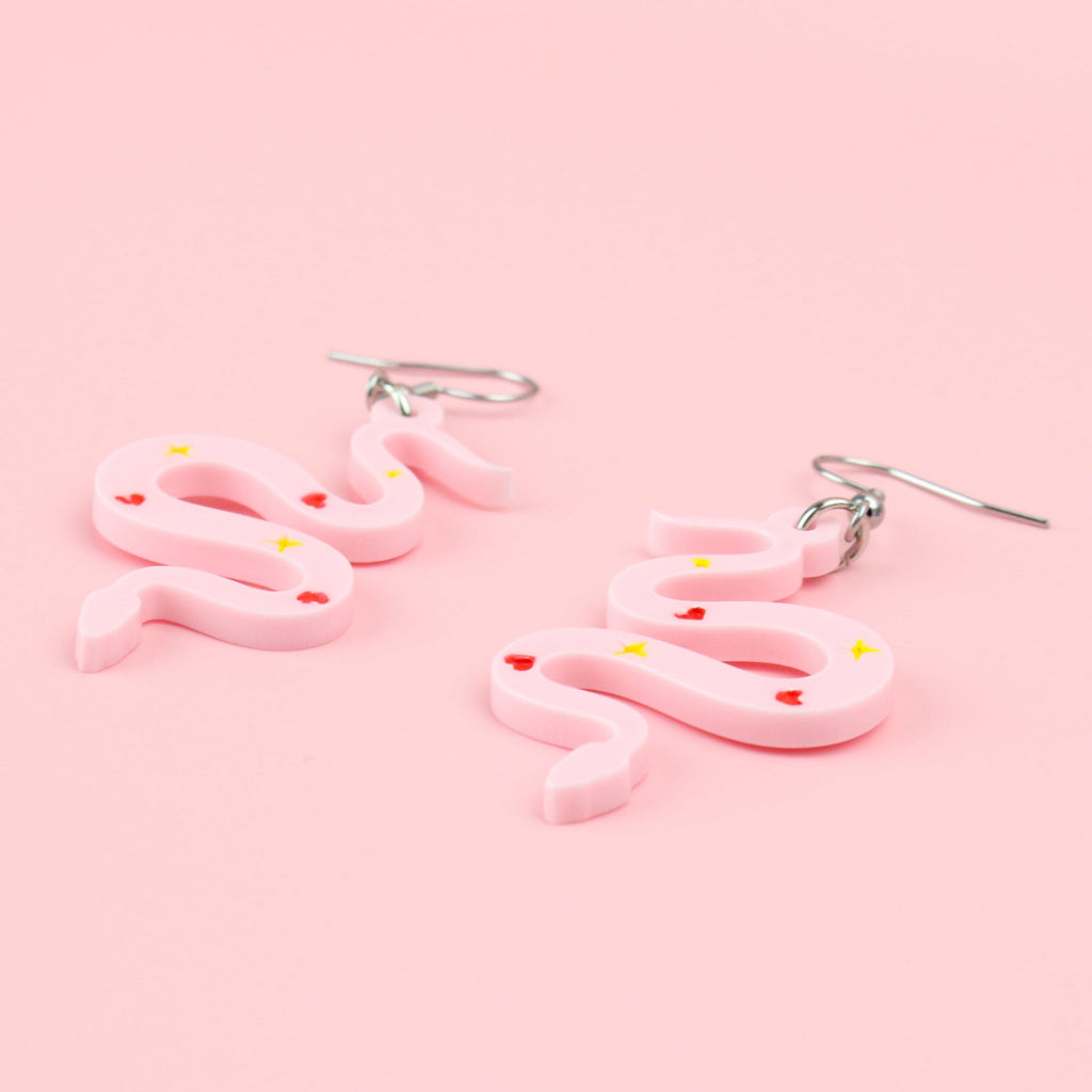 Love And Good Fortune Snake Earrings