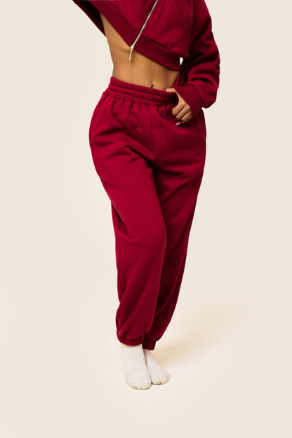 The Classics Cuffed Joggers in Red
