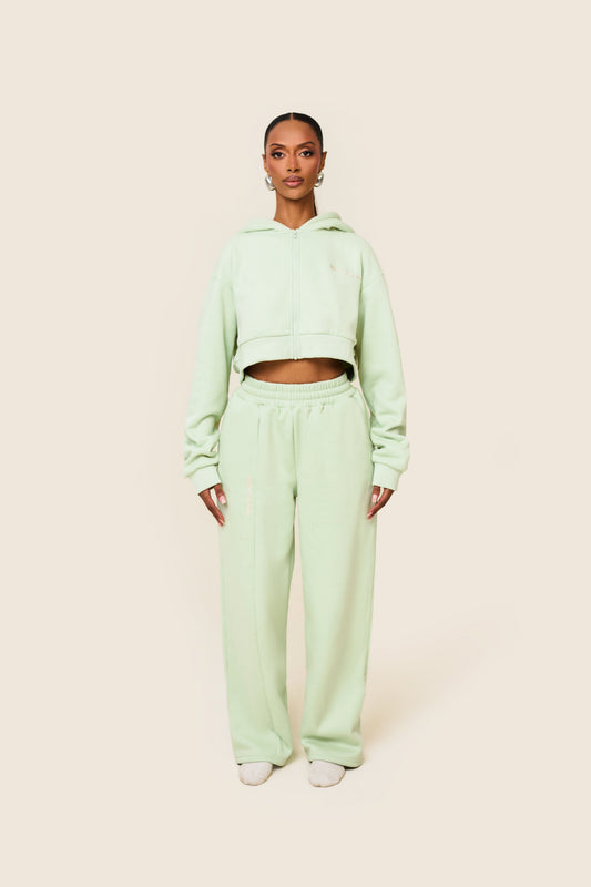 The Essentials Cropped Jacket in Sage
