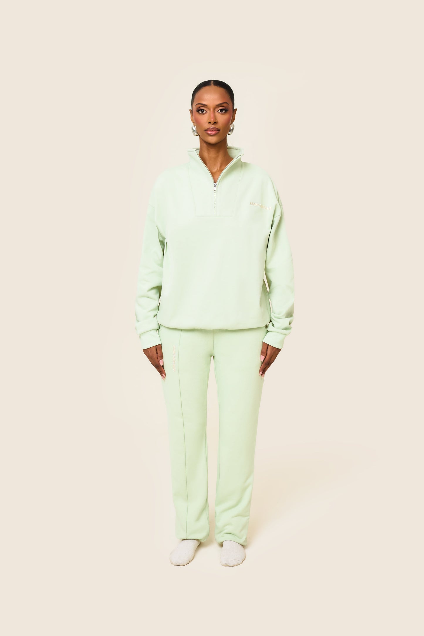 The Essentials Tapered Joggers in Sage